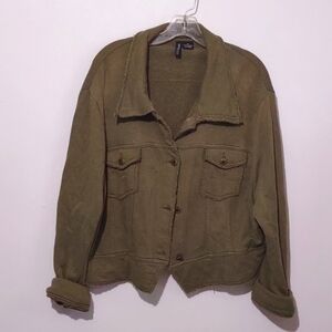 Mixit Olive Bomber Jacket for Women